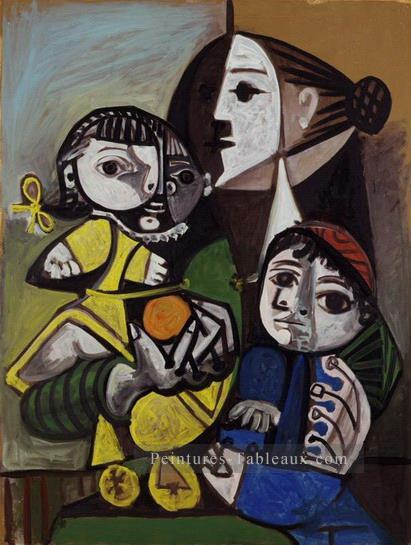 Mere aux enfants a l orange 1951 cubisme Pablo Picasso Peintures à l'huile